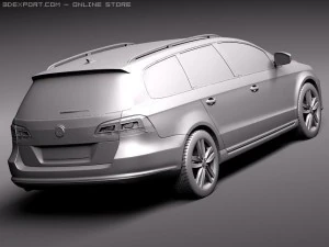 Volkswagen Passat Estate 2011 3D Model