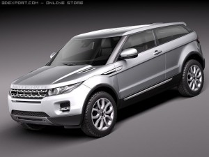 Range Rover Evoque 3-door 2012 Modello 3D