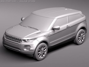 Range Rover Evoque 3-door 2012 3D Model