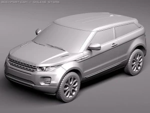 Range Rover Evoque 3-door 2012 3D Model