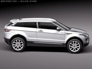 Range Rover Evoque 3-door 2012 3D Model