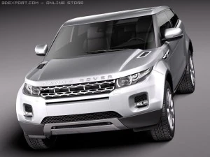 Range Rover Evoque 3-door 2012 3D Model