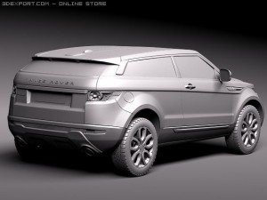 Range Rover Evoque 3-door 2012 3D Model