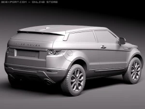 Range Rover Evoque 3-door 2012 3D Model