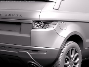 Range Rover Evoque 3-door 2012 3D Model