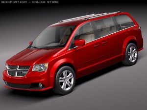 Dodge Grand Caravan 2011 3D Model
