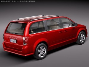 Dodge Grand Caravan 2011 3D-Modell