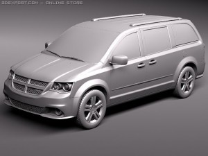 Dodge Grand Caravan 2011 3D-Modell