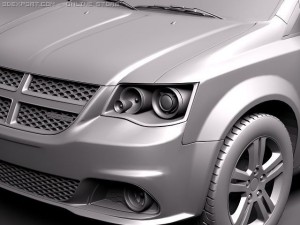 Dodge Grand Caravan 2011 3D-Modell