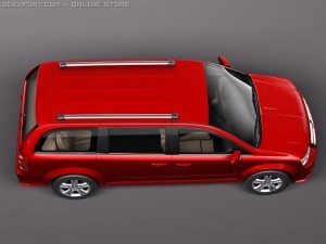 Dodge Grand Caravan 2011 3D-Modell