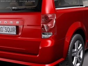 Dodge Grand Caravan 2011 3D-Modell