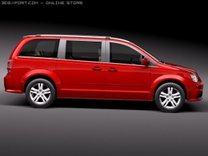 Dodge Grand Caravan 2011 3D-Modell