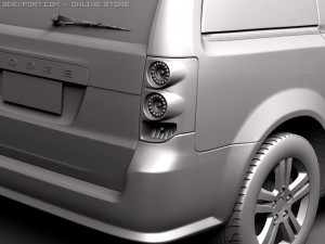 Dodge Grand Caravan 2011 3D-Modell