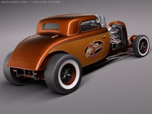 F1934 Hot Rod Oldschool Model 3D