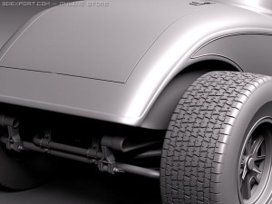 F1934 Hot Rod Oldschool Model 3D
