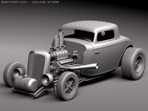 F1934 Hot Rod Oldschool Model 3D