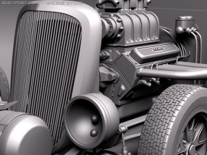 F1934 Hot Rod Oldschool Model 3D