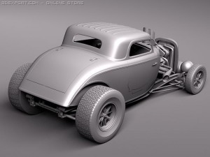 F1934 Hot Rod Oldschool Model 3D
