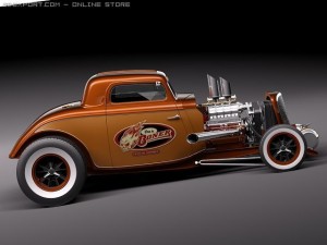 F1934 Hot Rod Oldschool Model 3D