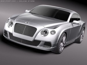 Bentley Continental GT 2012 Midpoly 3Dモデル