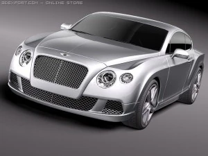 Bentley Continental GT 2012 Midpoly 3D Model