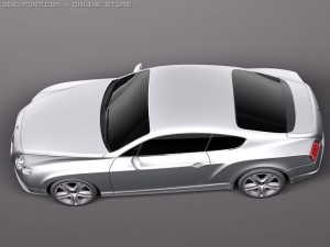 Bentley Continental GT 2012 Midpoly 3Dモデル