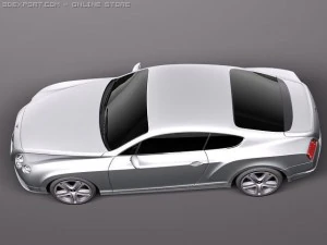 Bentley Continental GT 2012 Midpoly 3D Model