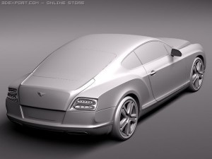 Bentley Continental GT 2012 Midpoly 3Dモデル