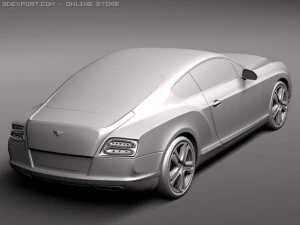 Bentley Continental GT 2012 Midpoly 3D Model