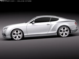Bentley Continental GT 2012 Midpoly 3D Model
