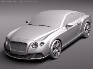 Bentley Continental GT 2012 Midpoly 3D Model