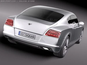 Bentley Continental GT 2012 Midpoly 3D Model