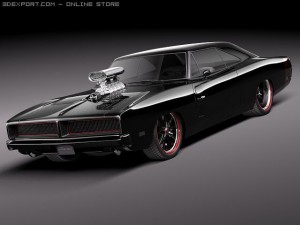 Dodge Charger 1969 Custom 3D Model