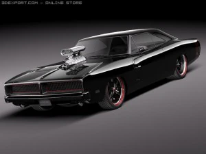 Dodge Charger 1969 aangepast 3D Model