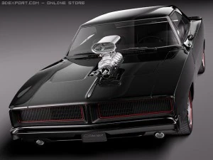 Dodge Charger 1969 Custom 3D Model