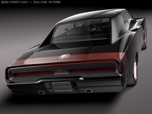 Dodge Charger 1969 Custom Modelo 3D