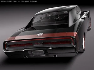 Dodge Charger 1969 Custom 3D Model
