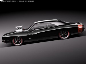 Dodge Charger 1969 Custom Modelo 3D