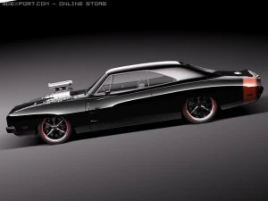 Dodge Charger 1969 Custom 3D Model