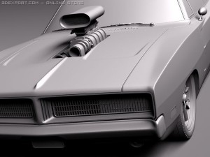 Dodge Charger 1969 Custom Modelo 3D