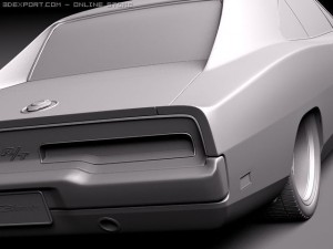 Dodge Charger 1969 Custom Modelo 3D