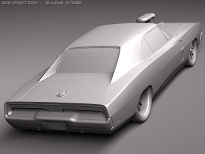 Dodge Charger 1969 Custom Modelo 3D