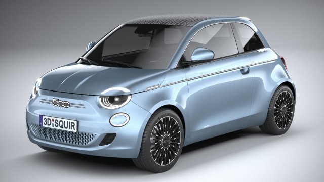 Fiat 500 La Prima 2021 3D in 3DExport