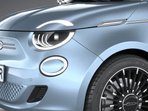 Fiat 500 La Prima 2021 3D Model