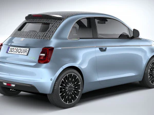 Fiat 500 La Prima 2021 3D Model