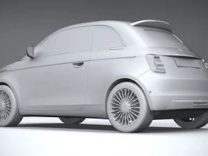 Fiat 500 La Prima 2021 3D Model