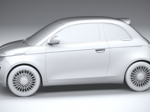 Fiat 500 La Prima 2021 3Dモデル