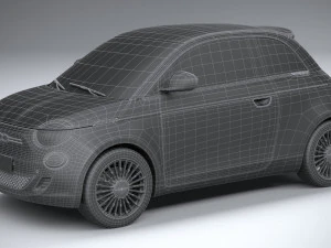 Fiat 500 La Prima 2021 3D Model
