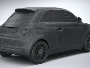 Fiat 500 La Prima 2021 3D Model