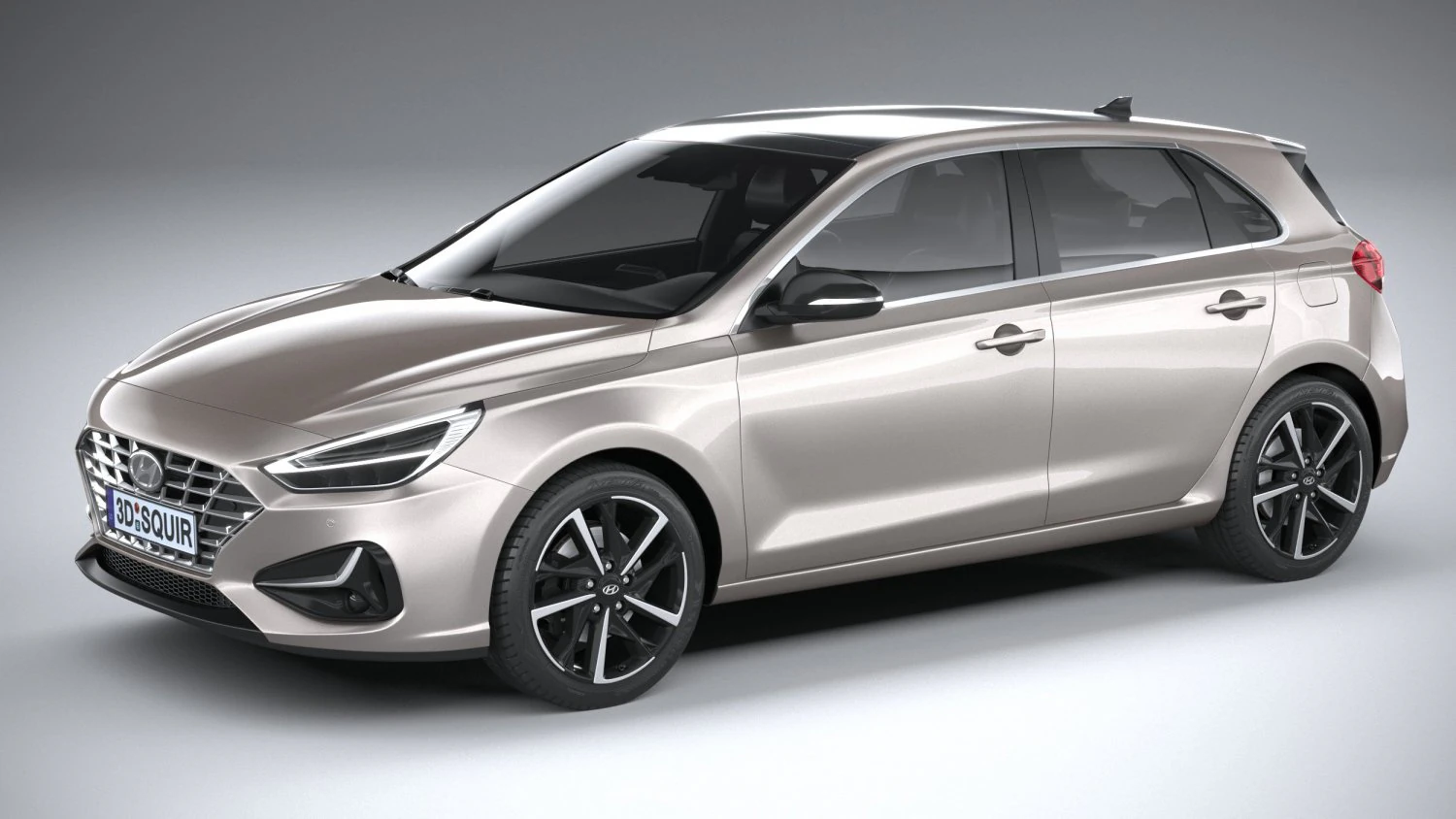 Hyundai i30 2020 3D Model .c4d .max .obj .3ds .fbx .stl .blend 